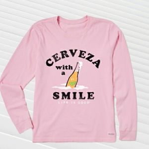 - LIFE IS GOOD CERVEZA WITH A SMILE JERSEY  NWT